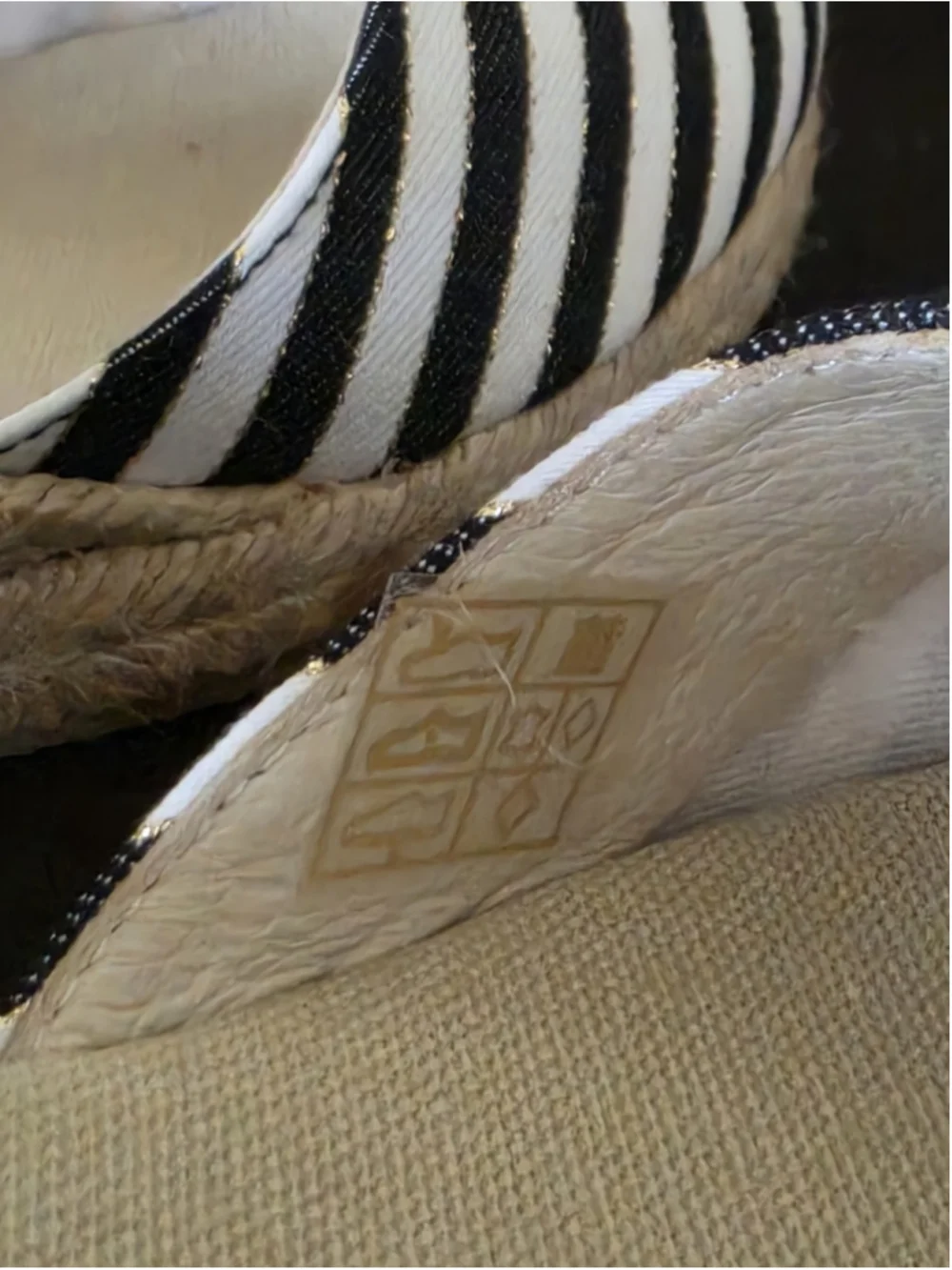 Napa Flex David Tate Espadrille Wedge d'Orsey Sandals 8.5 M (39 EU) Black White
